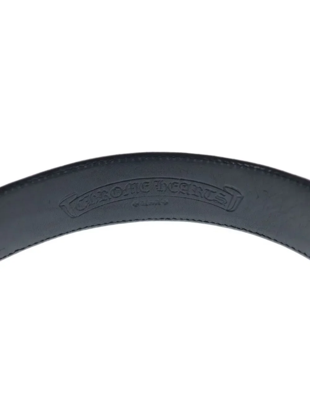 Chrome Hearts 1.5 Strap Scroll Level Roulis Betts Leather Belt